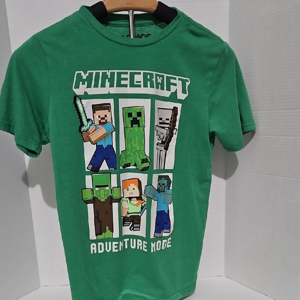 Boys Minecraft Kids T-Shirt Size Large 10/12